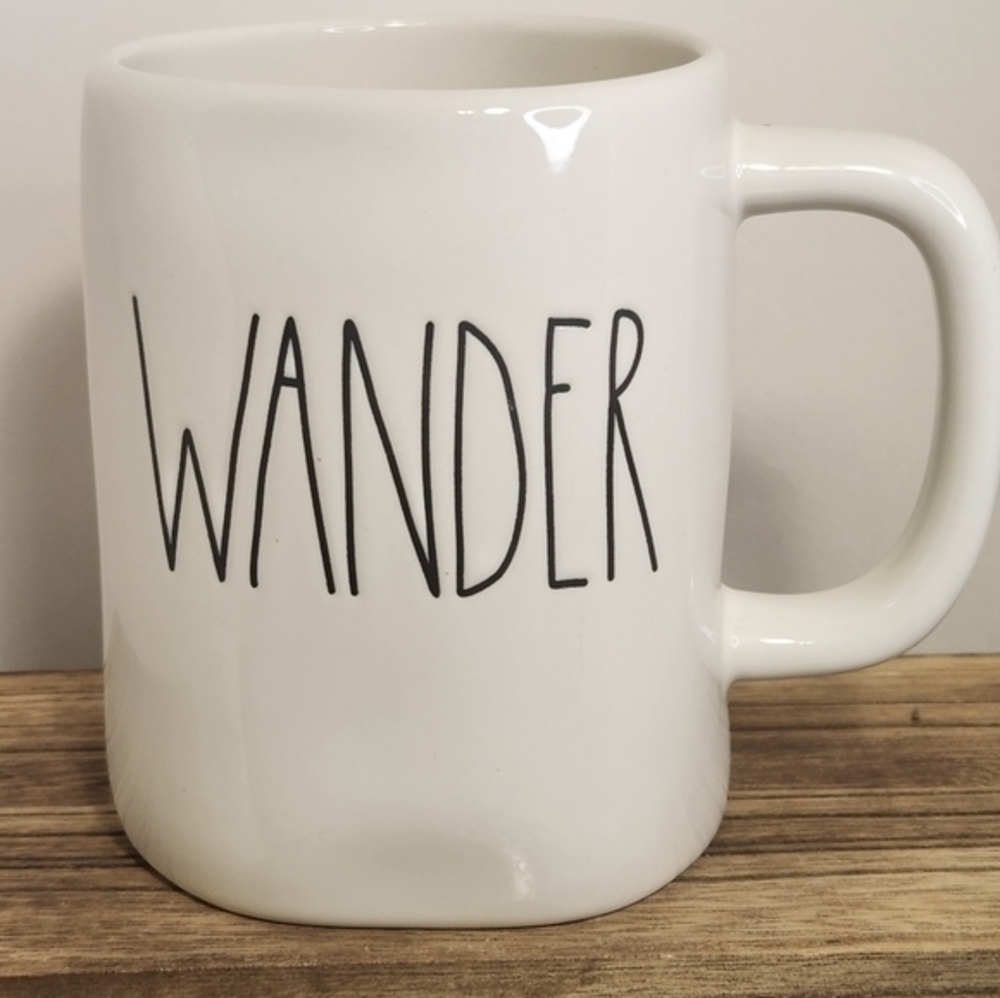 Rae Dunn WANDER mug coffee tea cup